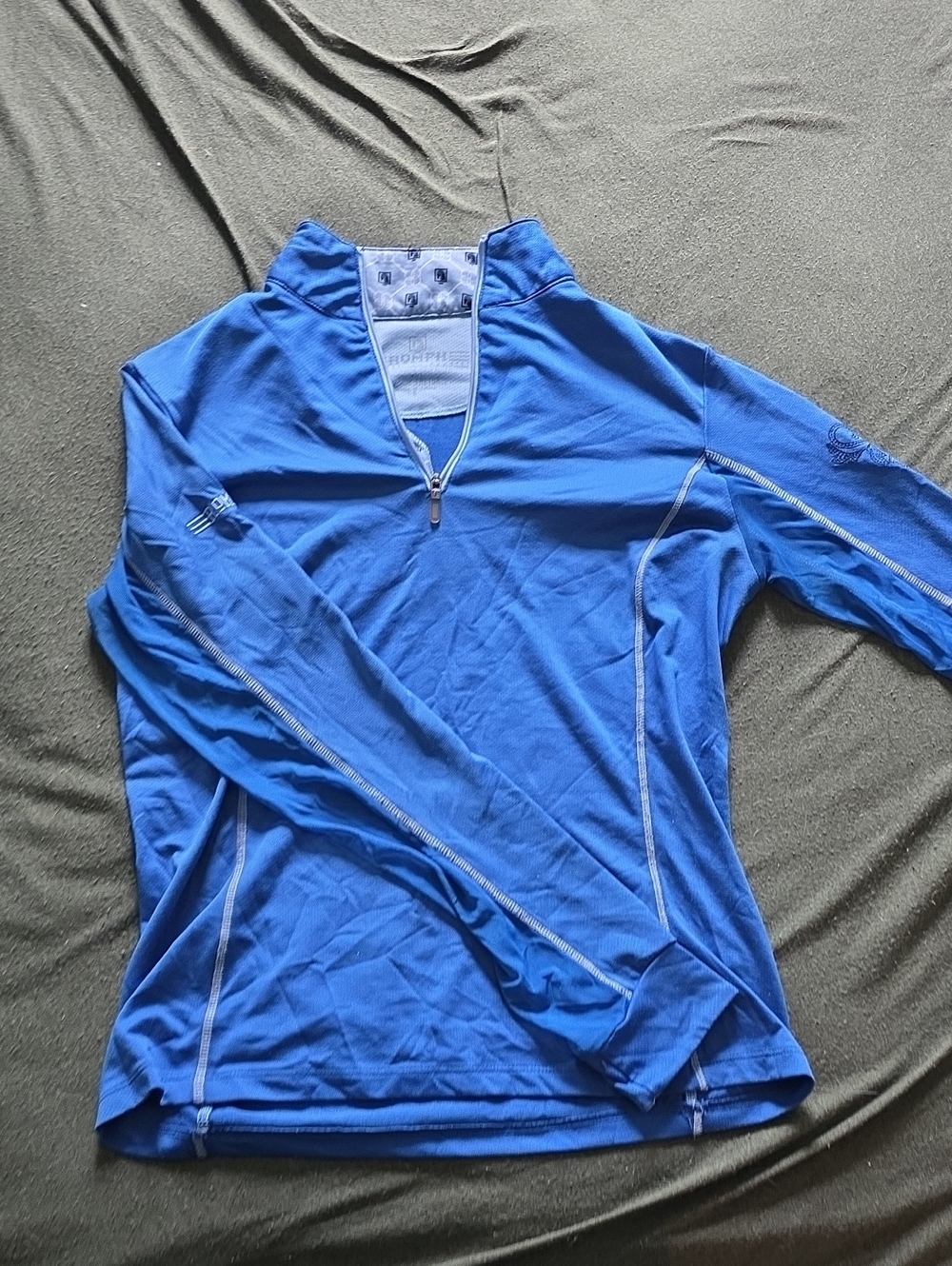 Romph Quarter Zip Sun Shirt Royal Blue